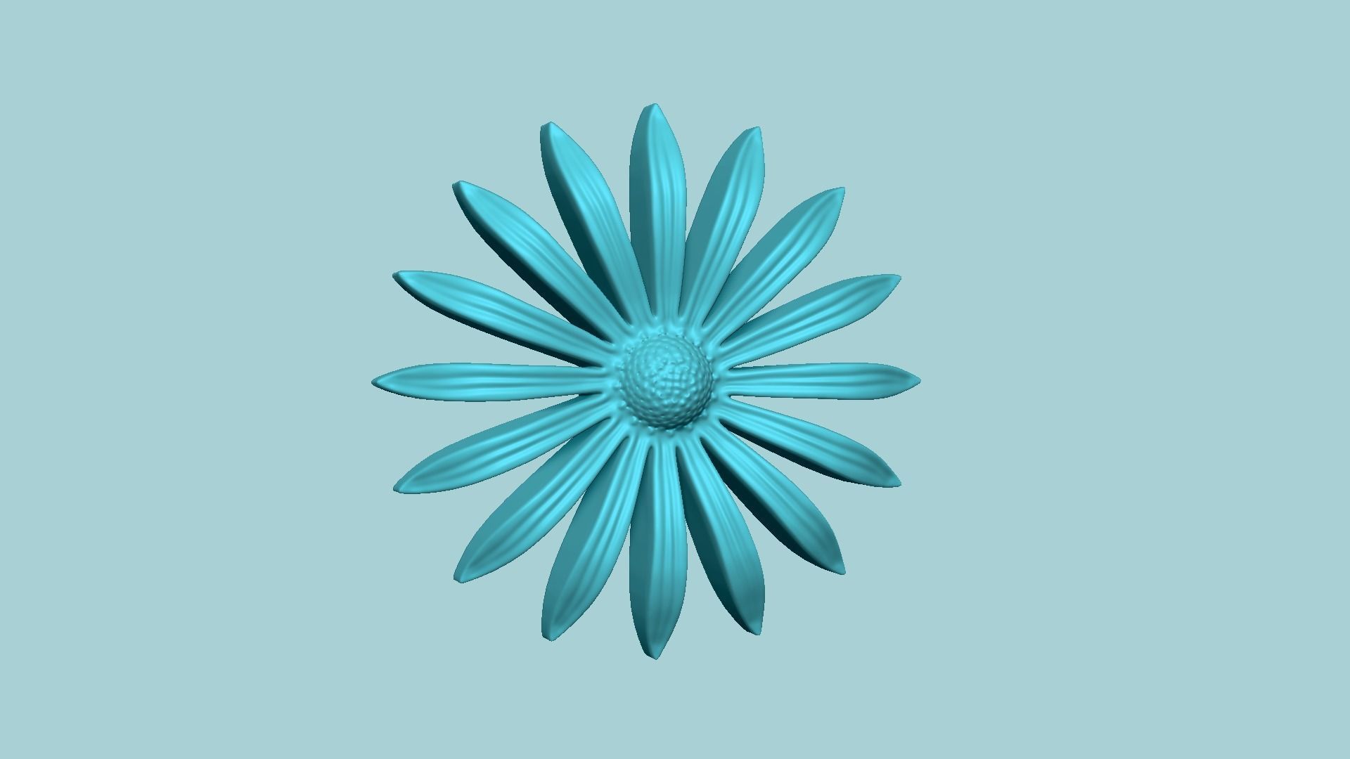 Black Eyed Susan Flower - Molding Artificial EVA Craft 3D print model_2