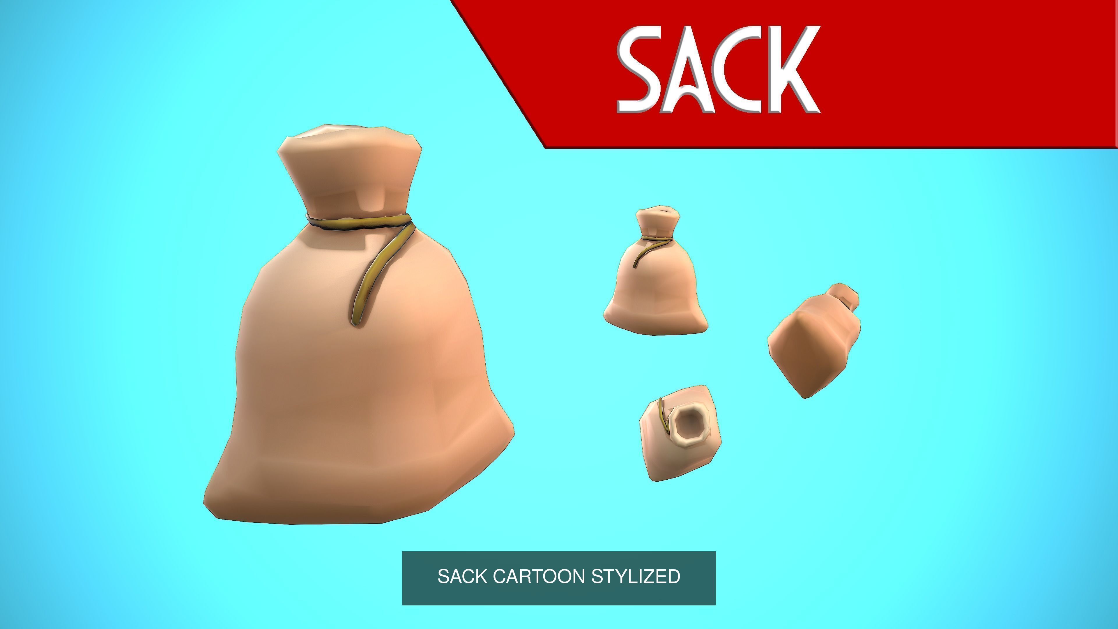 MEDIEVAL SET ASSETS CARTOON STYLIZED 3D Model Collection_14