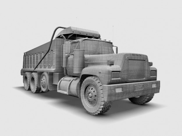 Mack Truck 3D Model .max .obj .3ds .fbx - CGTrader.com