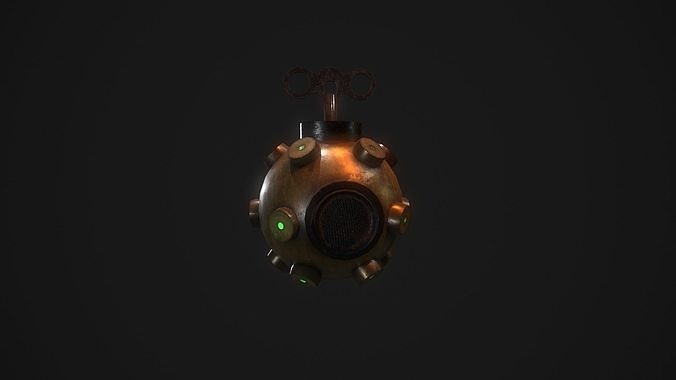Skaven bomb  Low-poly 3D model