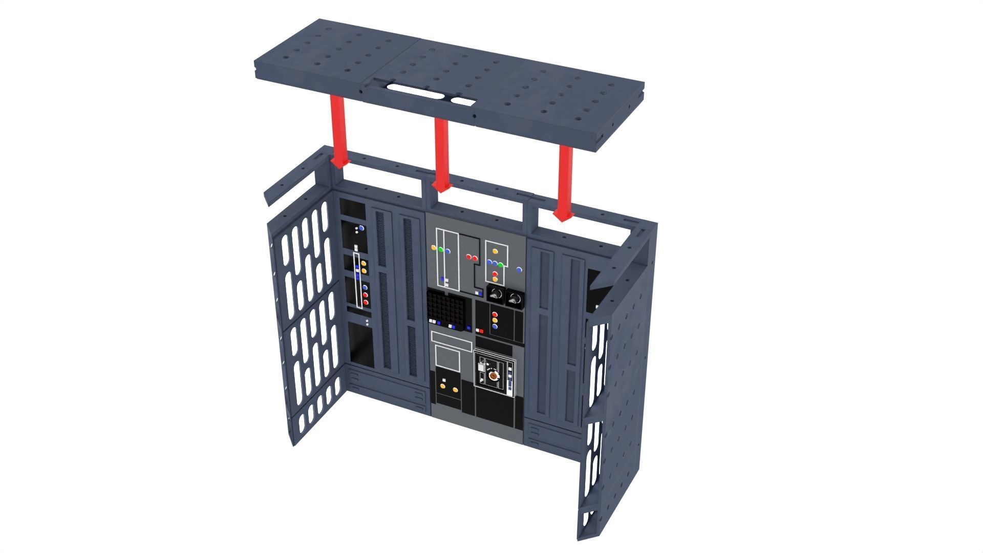 Set 1d - Death Star Alcove 1 1-6 scale Hottoys 3D print model_16