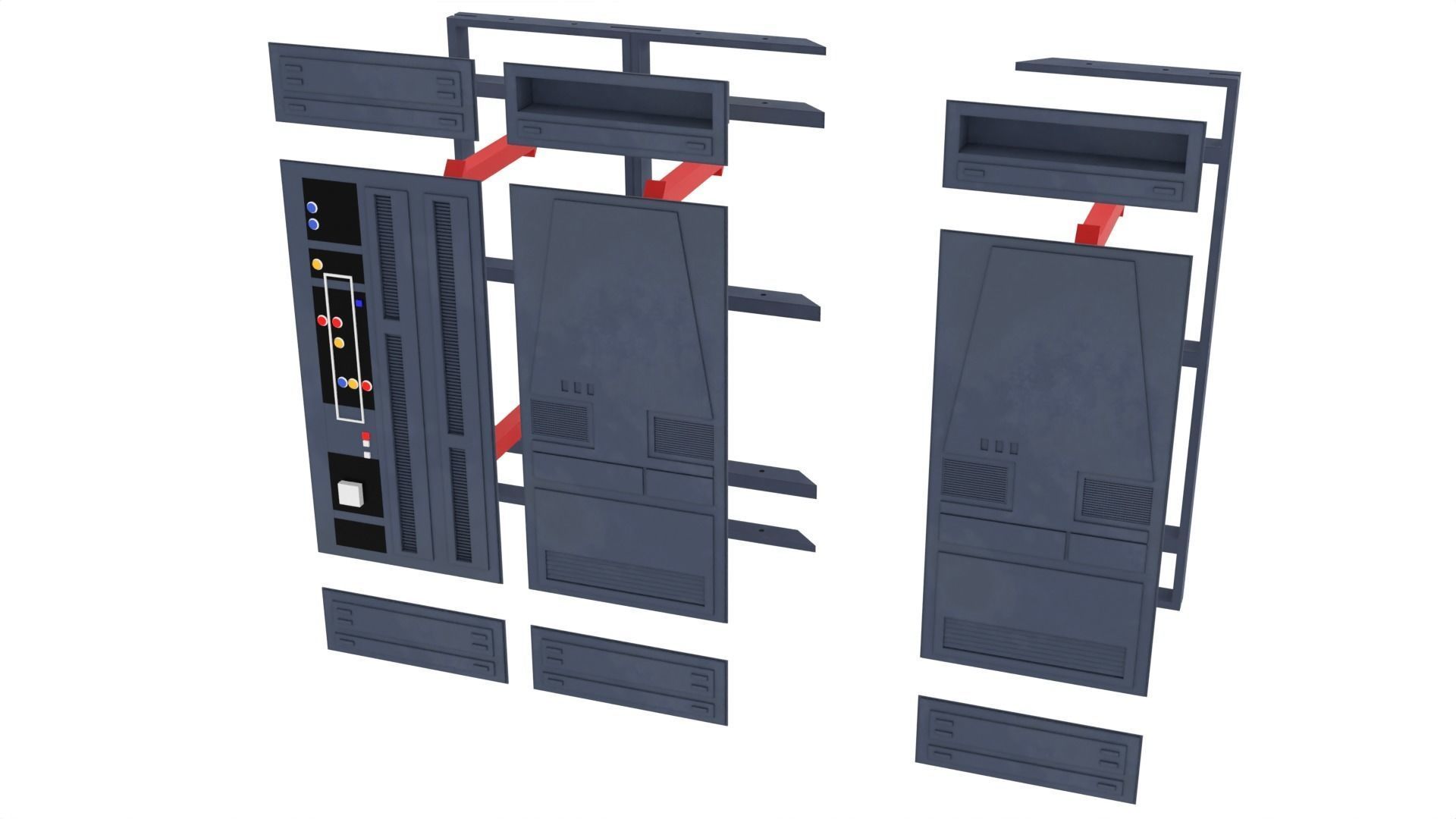 Set 1d - Death Star Alcove 1 1-6 scale Hottoys 3D print model_20