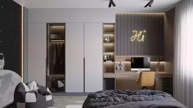 Bedroom 3D model 3D model