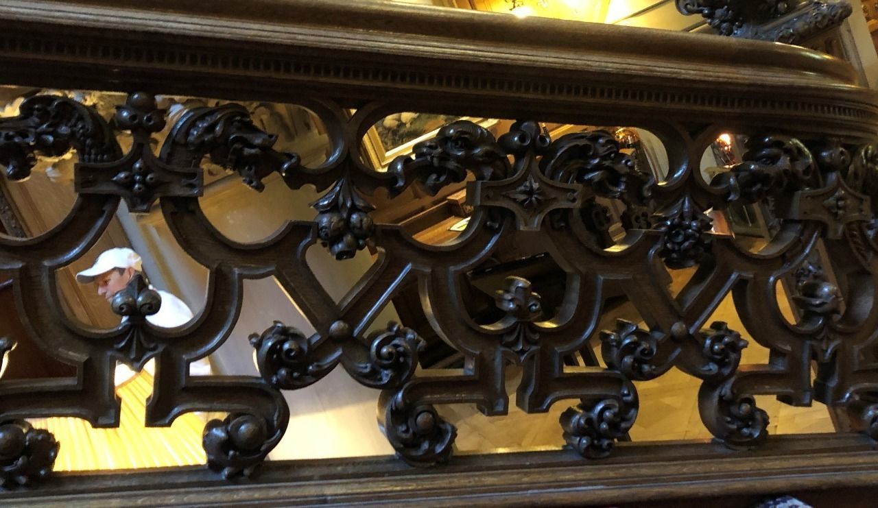 staircase castle ANTIQUE ornament 3D model_6