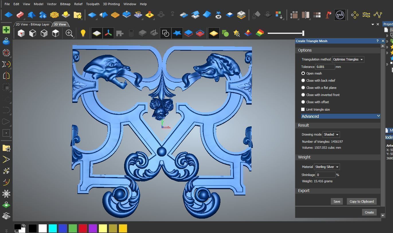 staircase castle ANTIQUE ornament 3D model_29