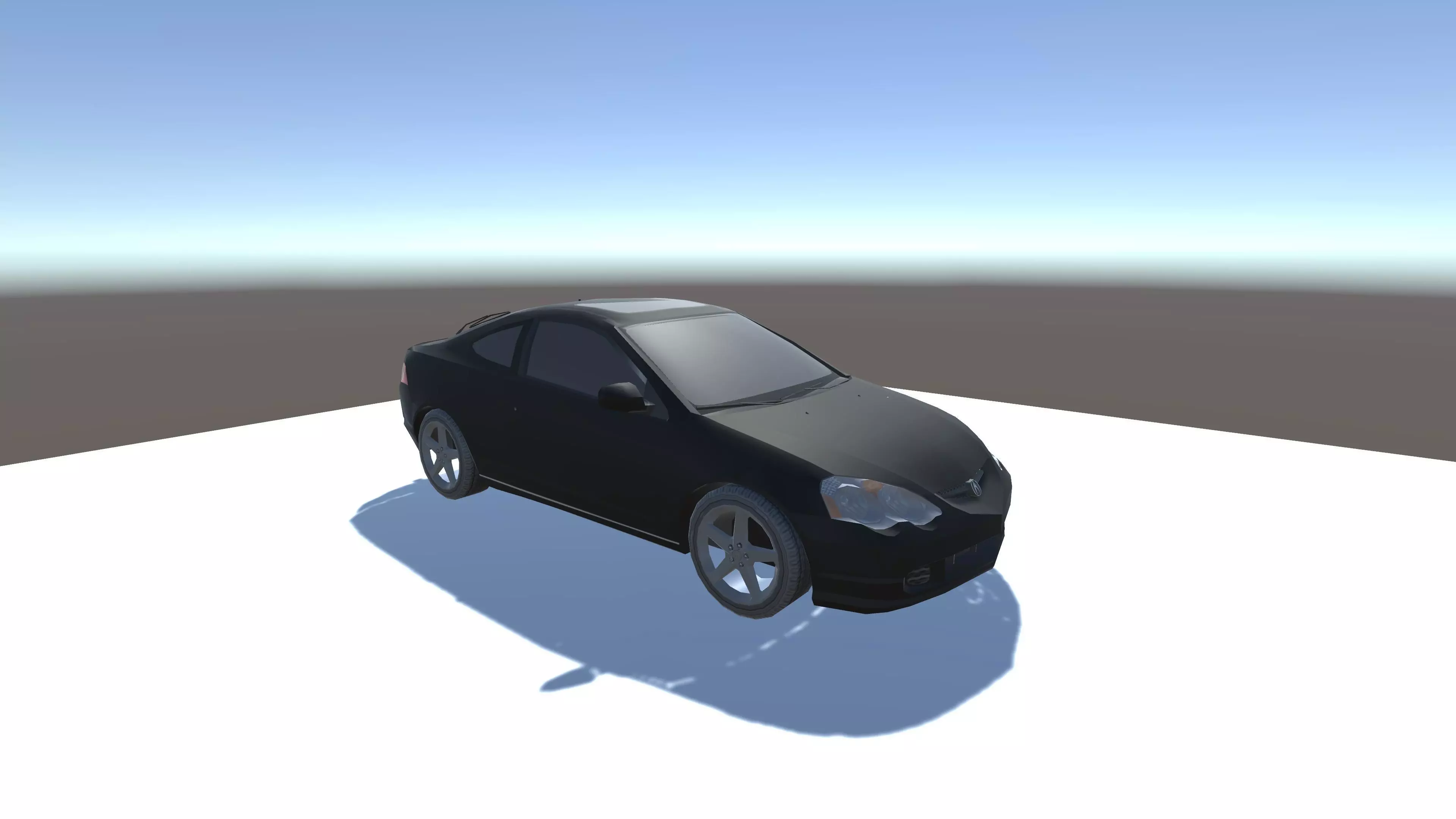 Acura RSX Optimized for mobile games Low-poly 3D model_0