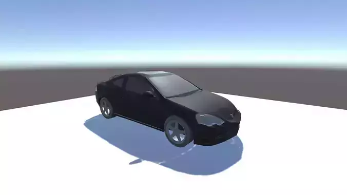 Acura RSX Optimized for mobile games Low-poly 3D model