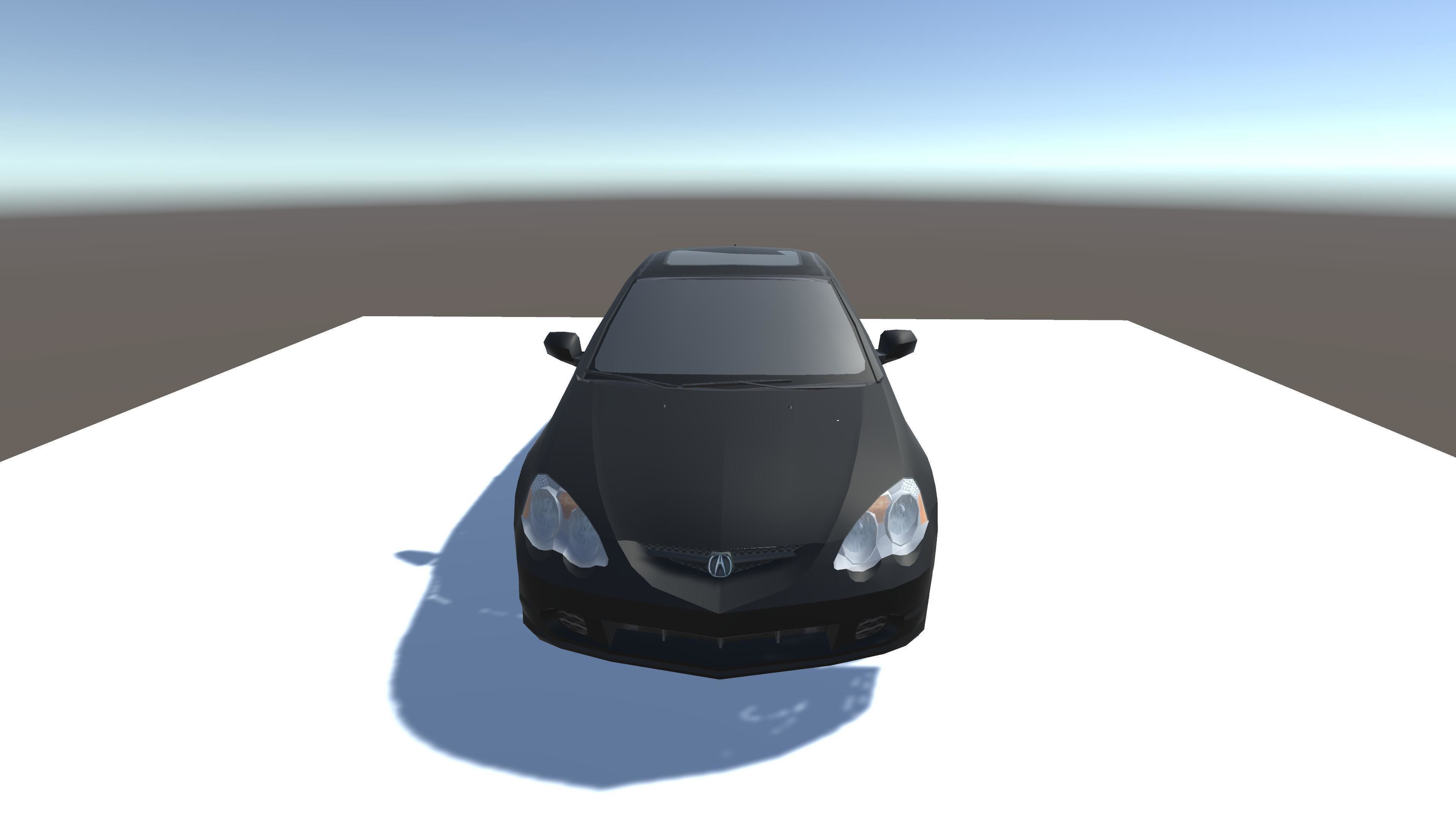 Acura RSX Optimized for mobile games Low-poly 3D model_2
