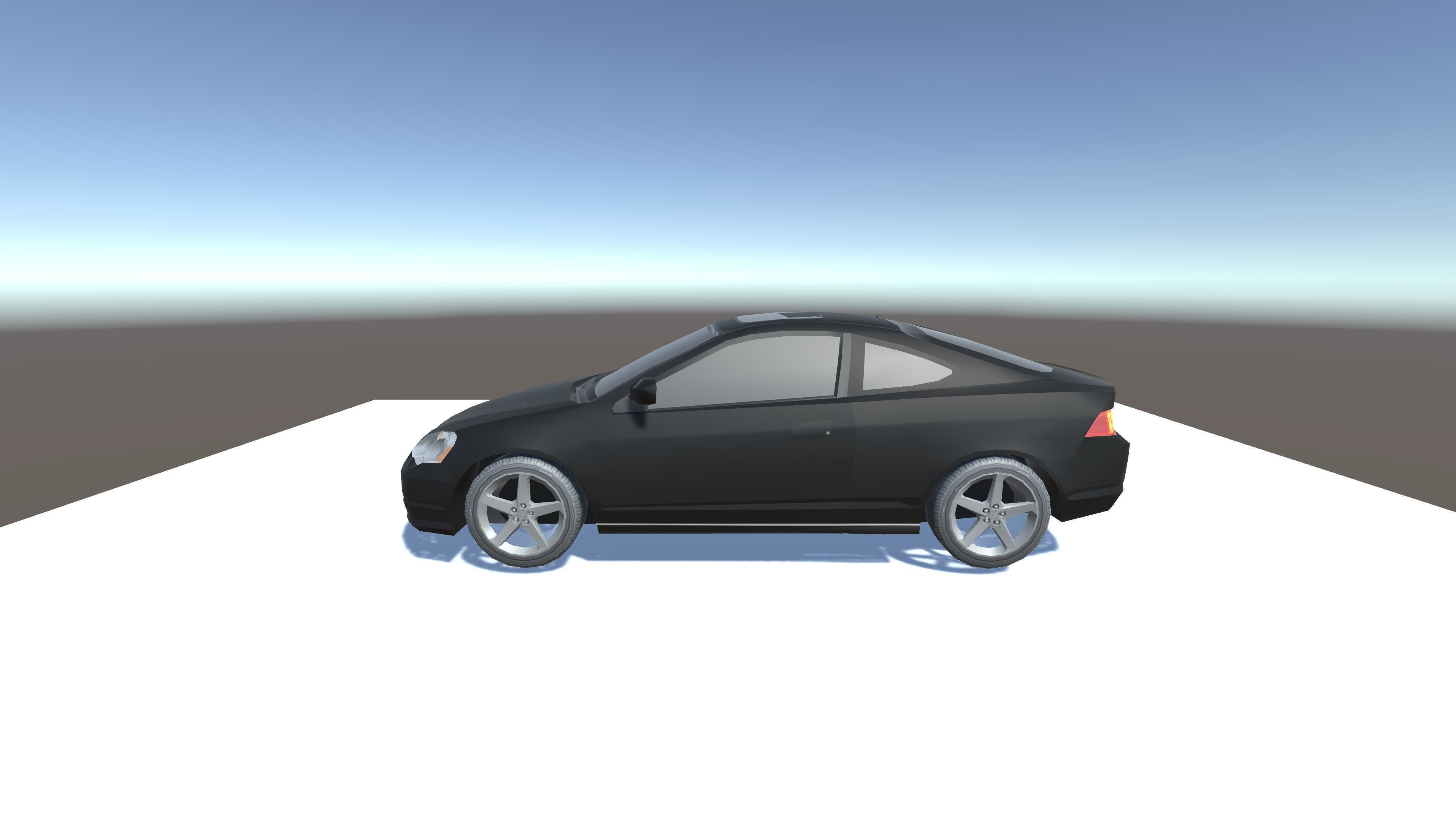 Acura RSX Optimized for mobile games Low-poly 3D model_3