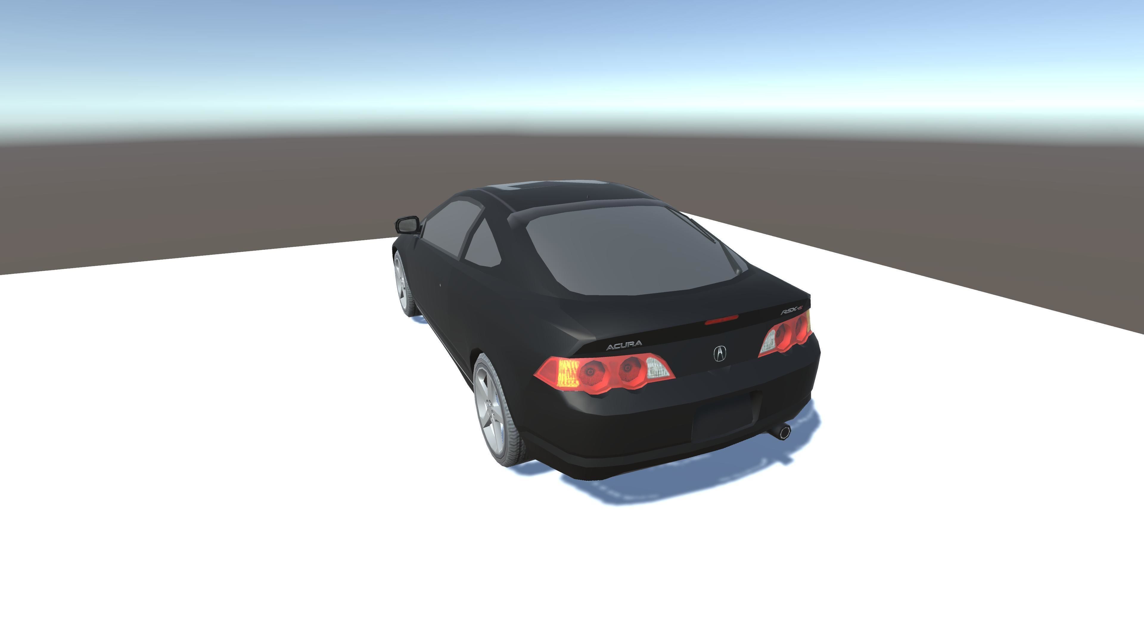 Acura RSX Optimized for mobile games Low-poly 3D model_4