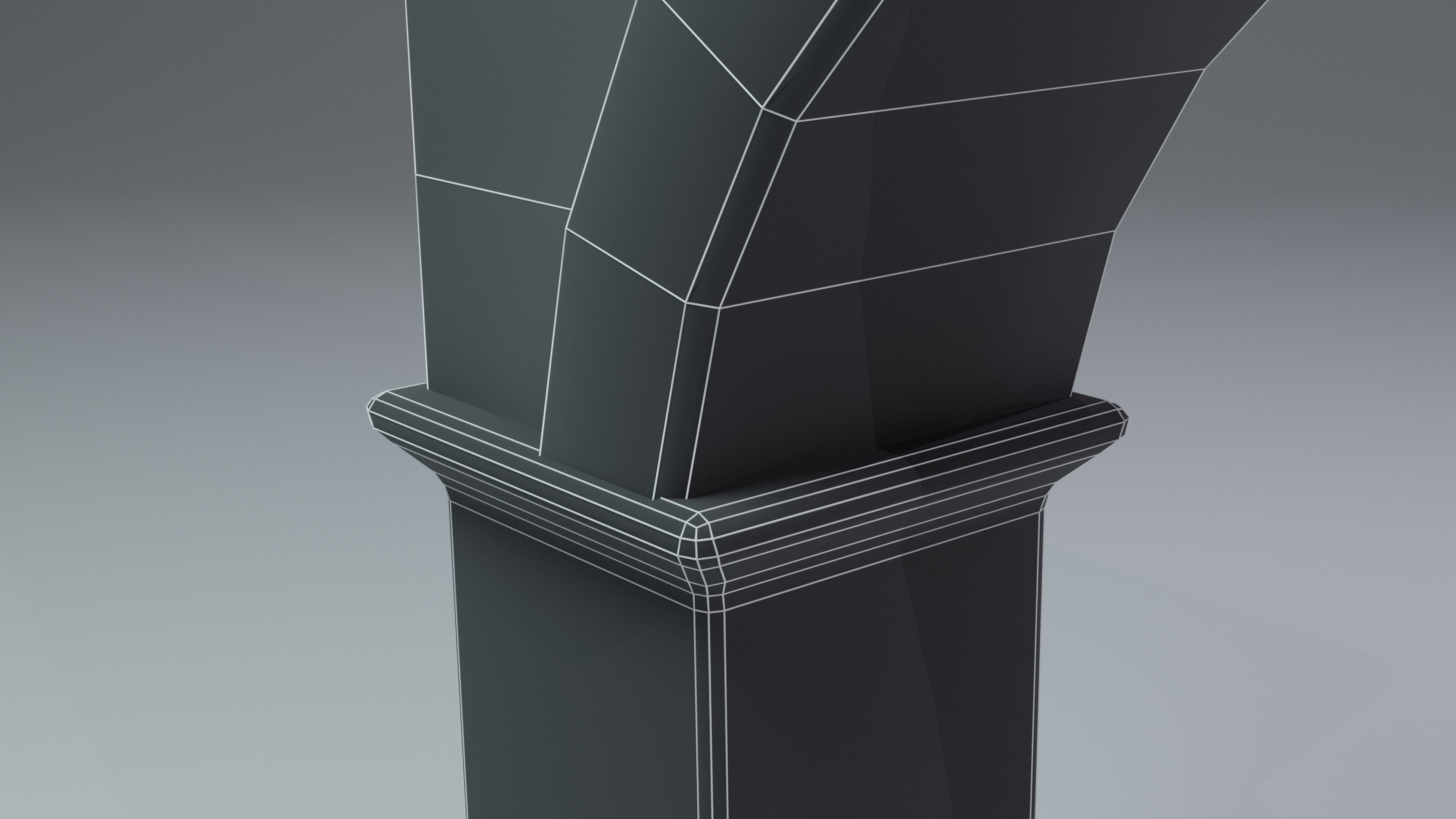 Old Stone Arch Low Poly - Game Ready Low-poly 3D model_10