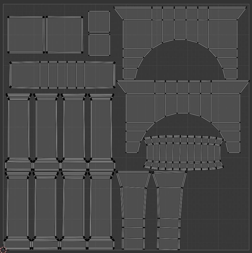 Old Stone Arch Low Poly - Game Ready Low-poly 3D model_6