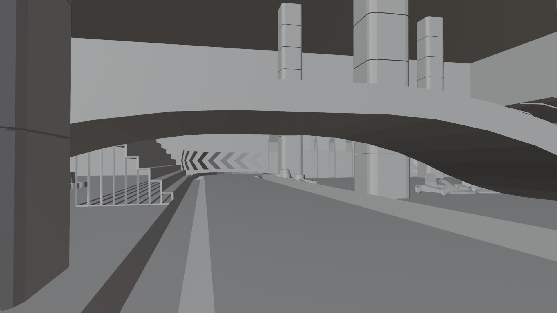 Retro Game Kart Racing Track Low-poly 3D model_13