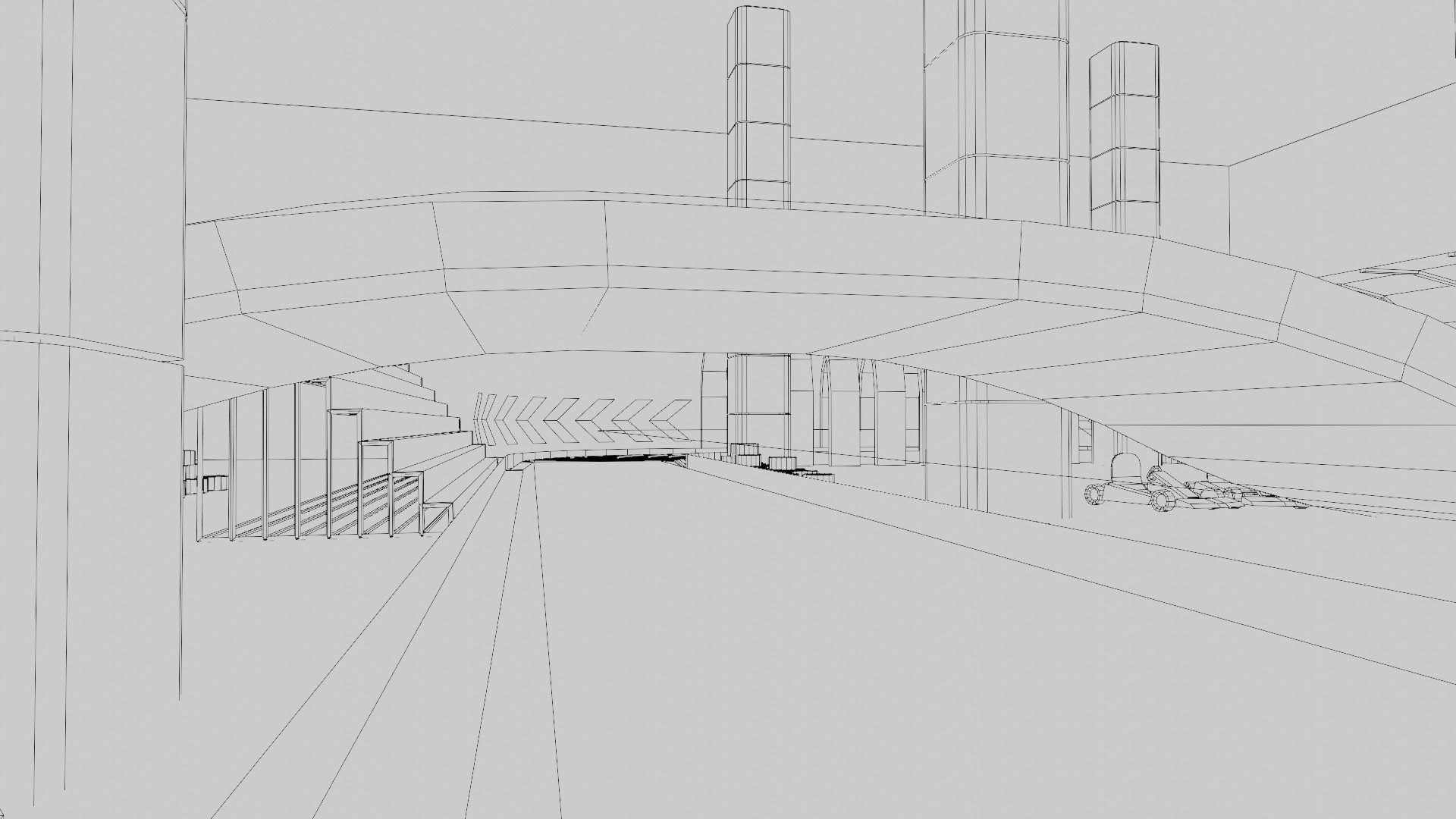 Retro Game Kart Racing Track Low-poly 3D model_16