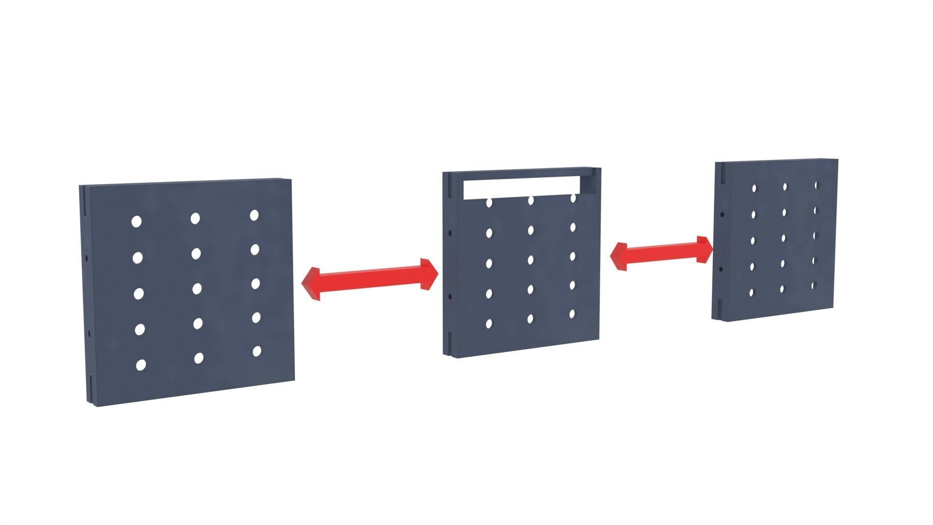 Set 1d - Death Star Alcove 1 1-12 scale Blackseries 3D print model_14