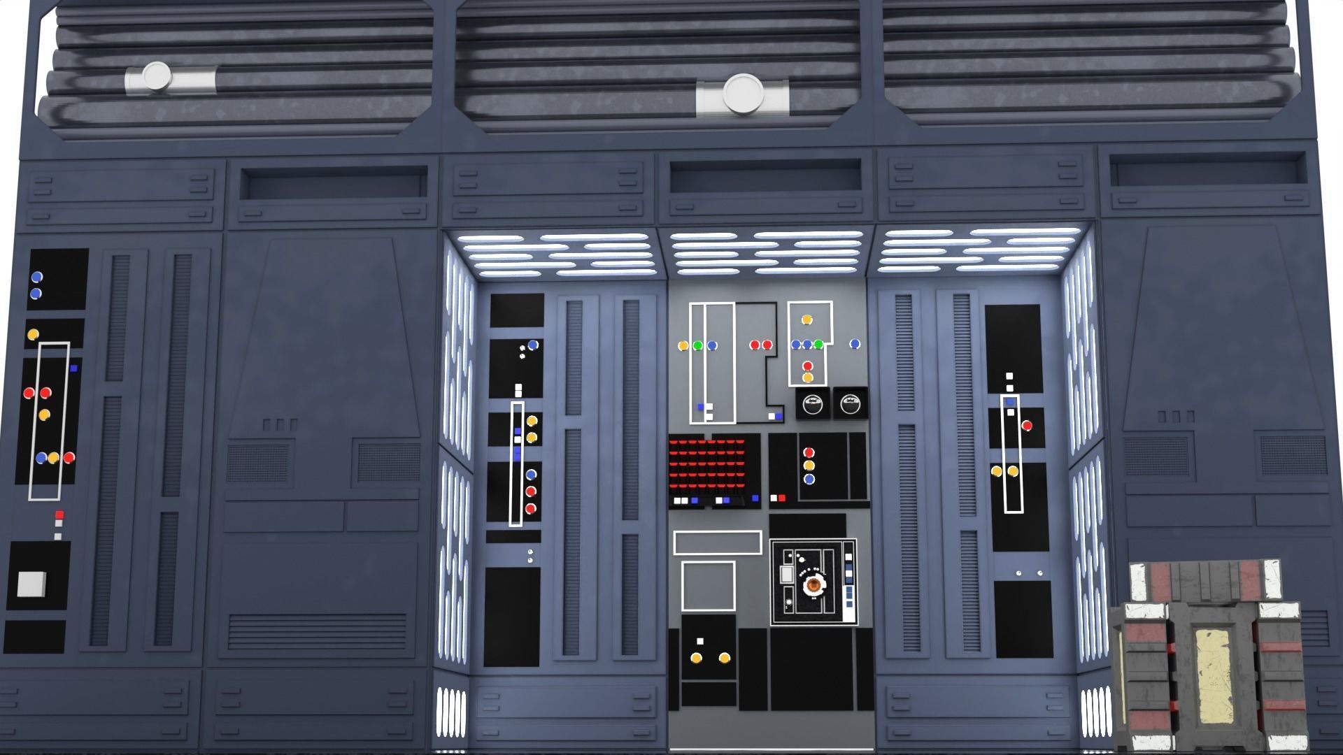 Set 1d - Death Star Alcove 1 1-12 scale Blackseries 3D print model_4