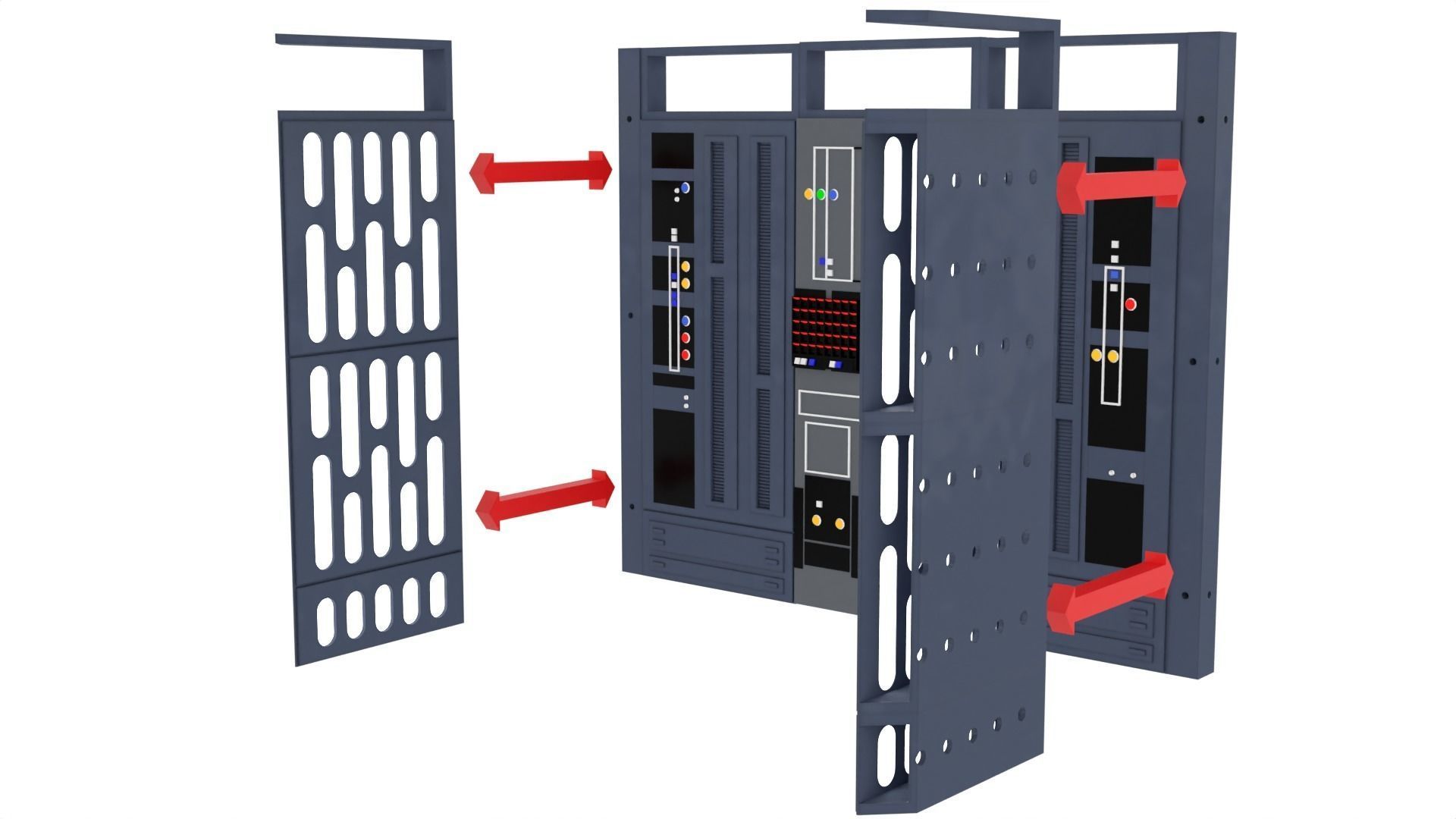 Set 1d - Death Star Alcove 1 1-12 scale Blackseries 3D print model_13