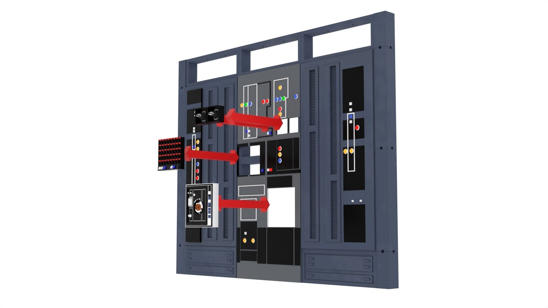 Set 1d - Death Star Alcove 1 1-6 scale Hottoys  3D Model Collection_15