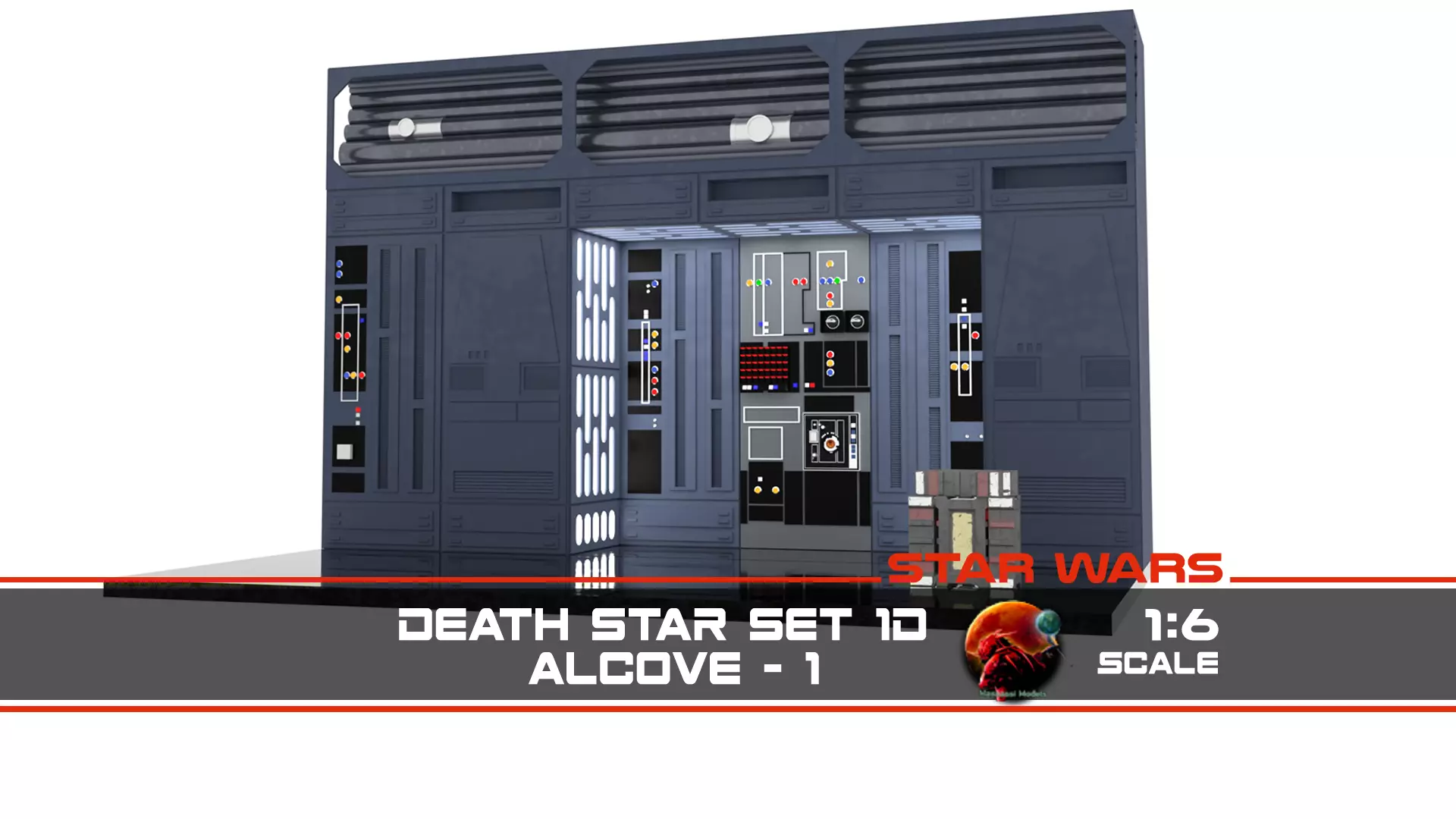 Set 1d - Death Star Alcove 1 1-6 scale Hottoys  3D Model Collection_0