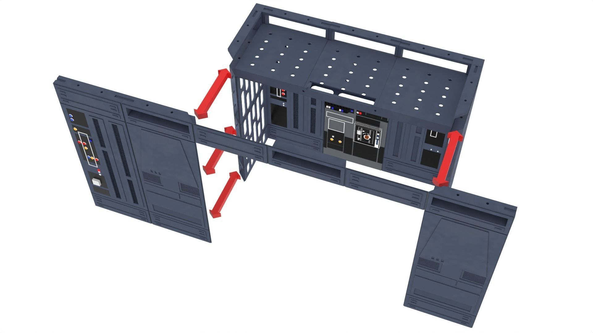 Set 1d - Death Star Alcove 1 1-6 scale Hottoys  3D Model Collection_20