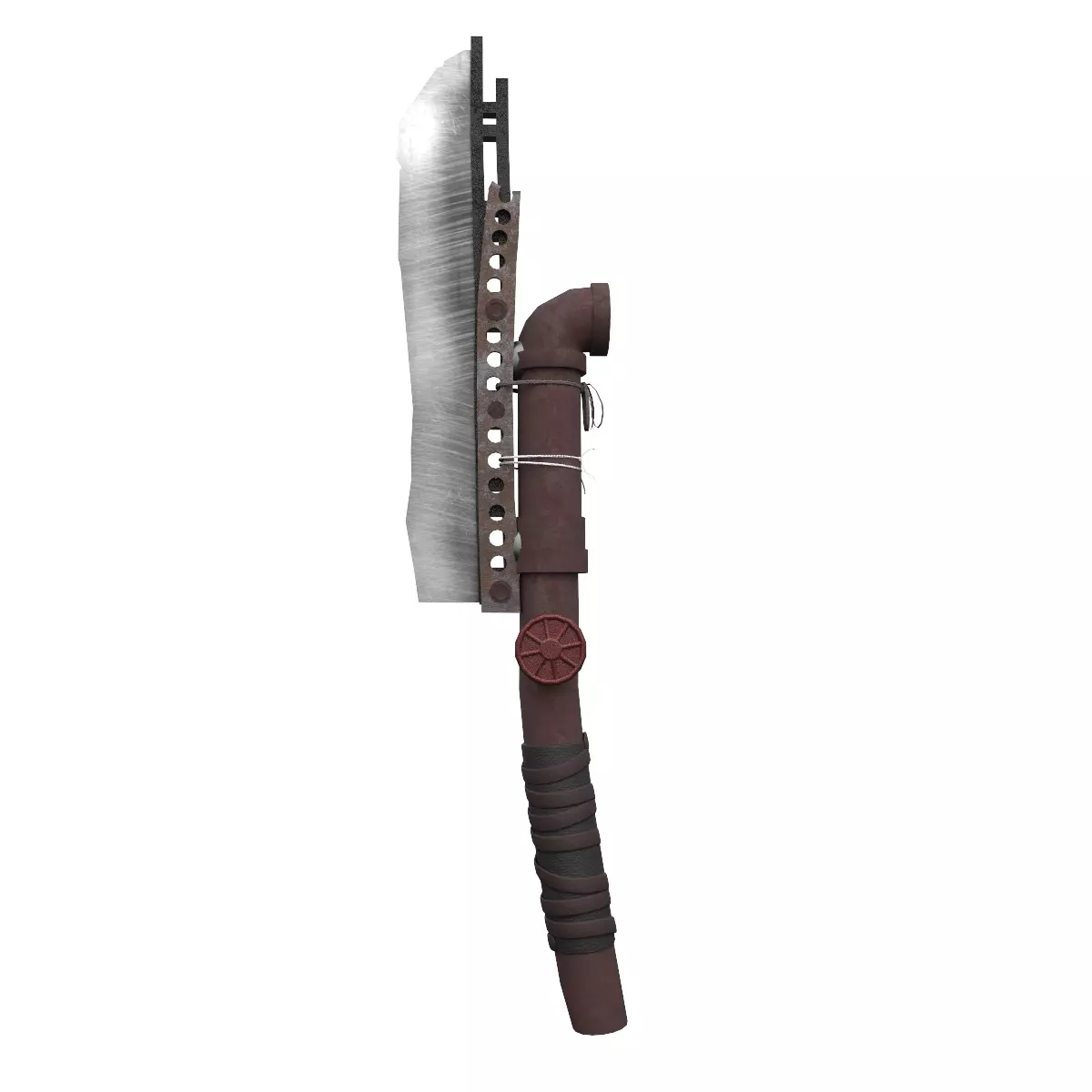 Rusty Blade 3D model_0