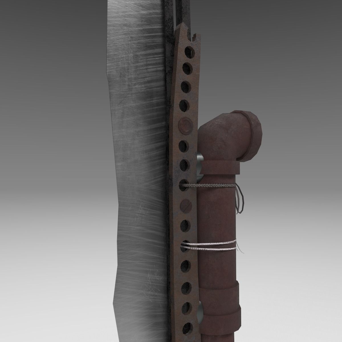 Rusty Blade 3D model_4