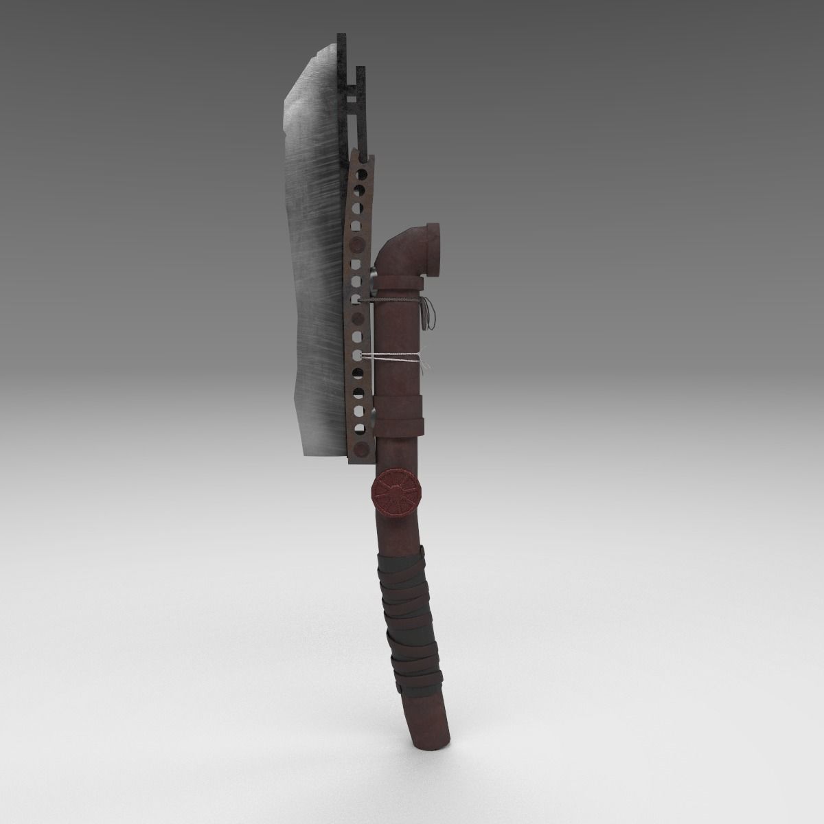 Rusty Blade 3D model_2