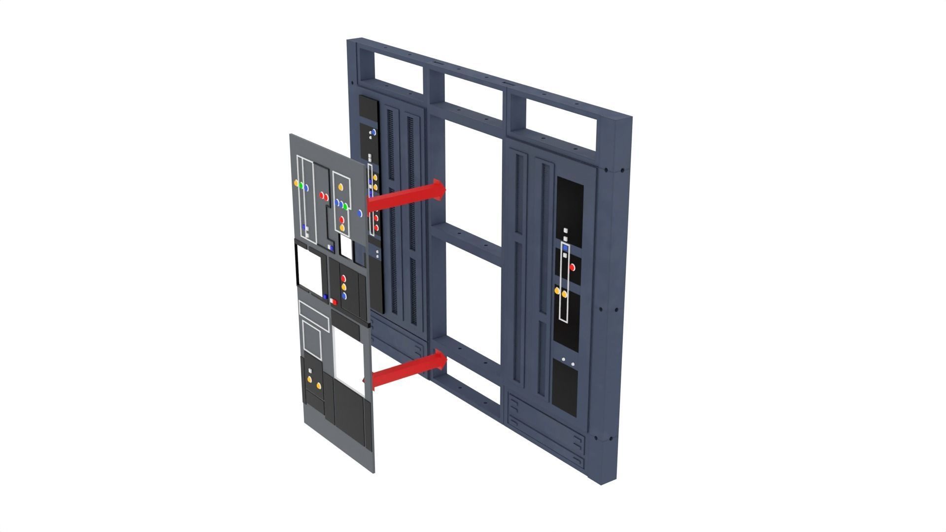 Set 1d - Death Star Alcove 1 1-12 scale Blackseries  3D Model Collection_20