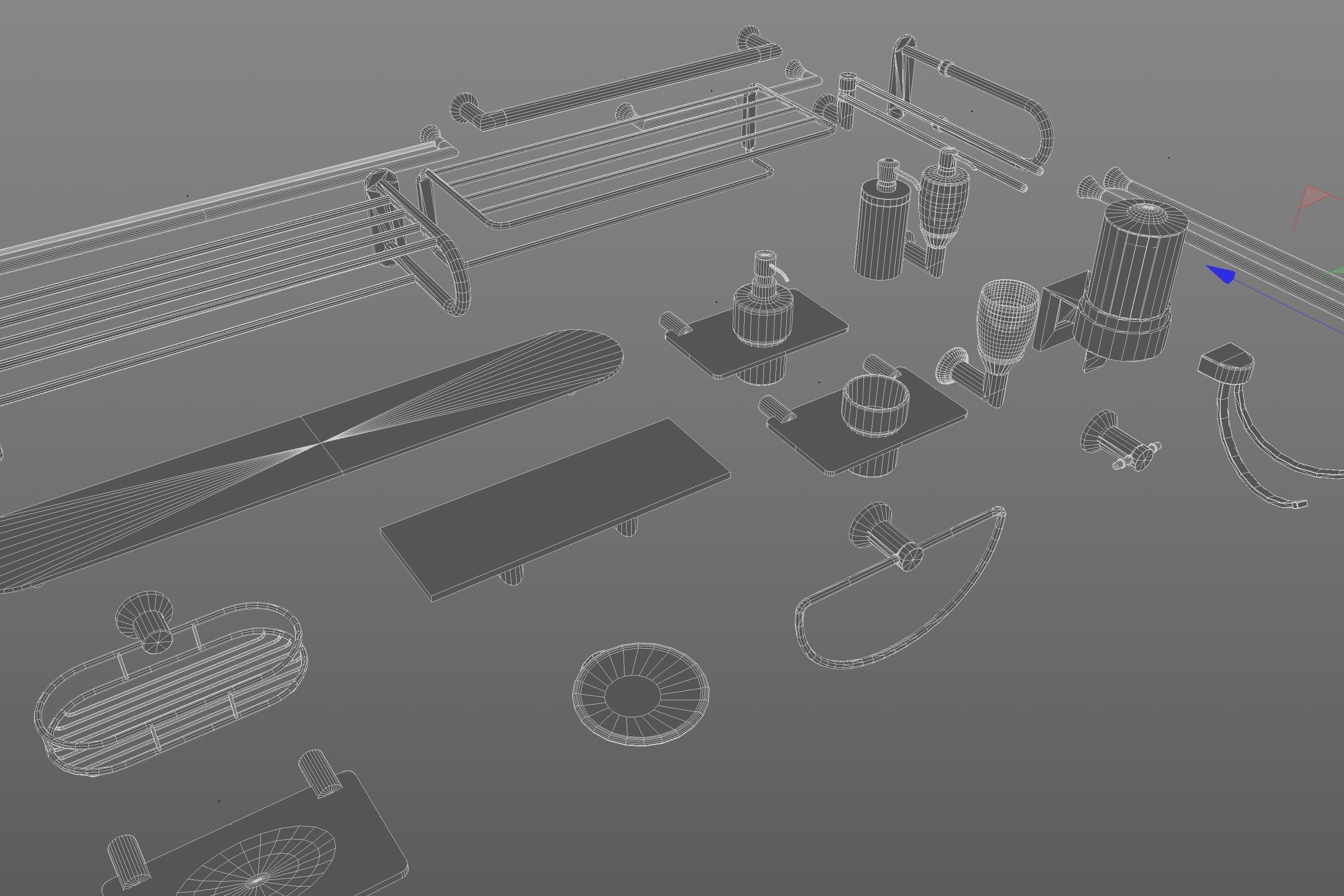 Bath Accessories 3D model_6