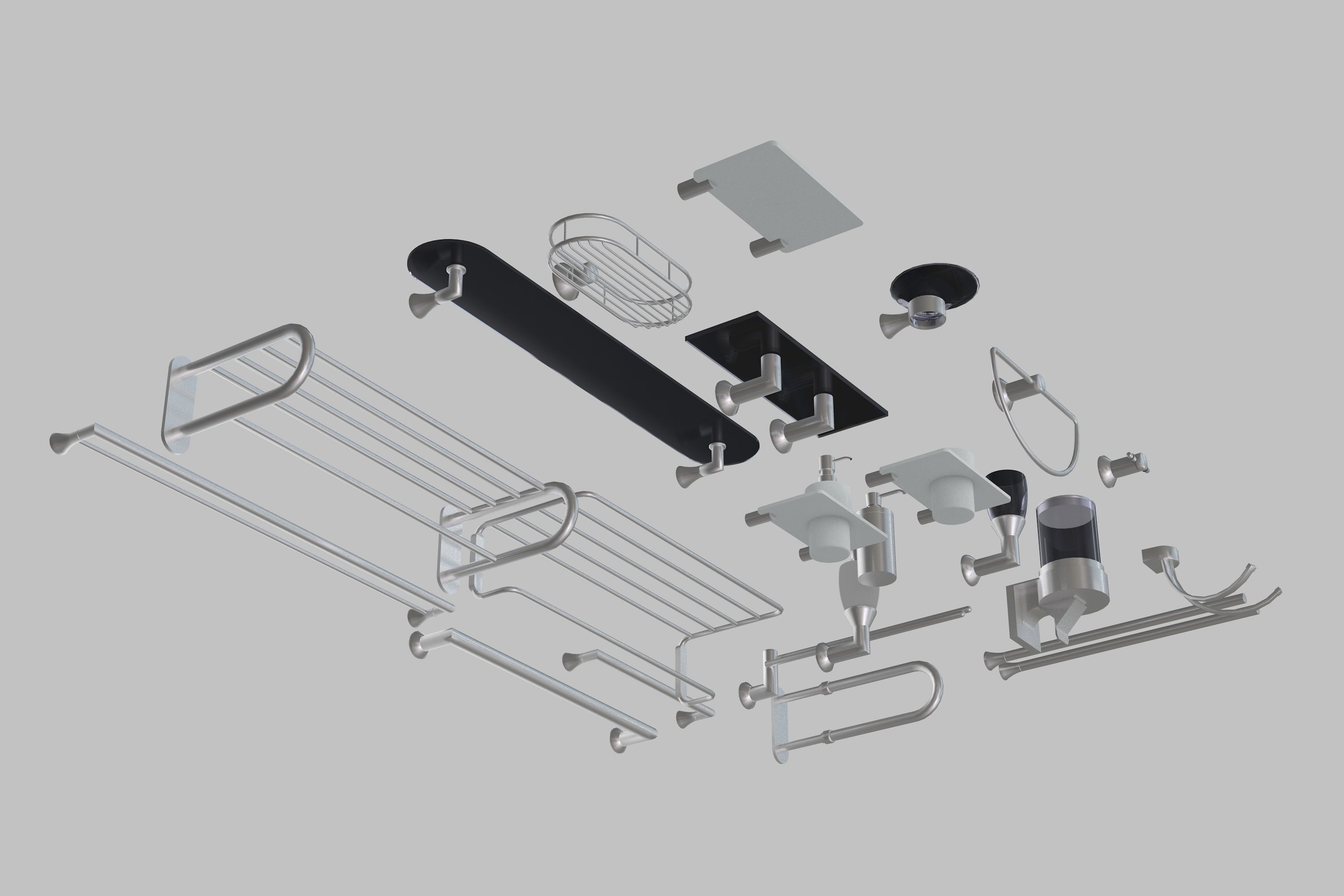 Bath Accessories 3D model_4