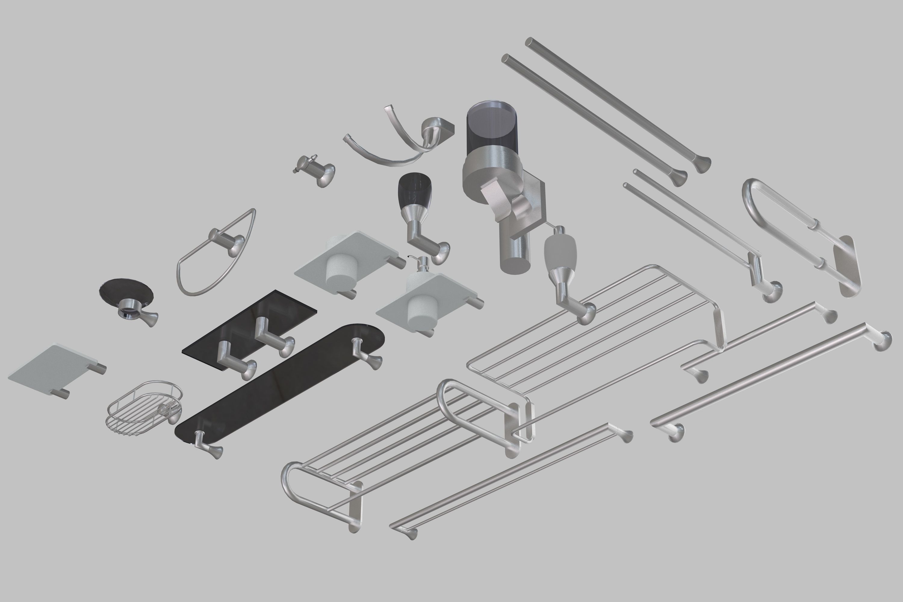 Bath Accessories 3D model_3