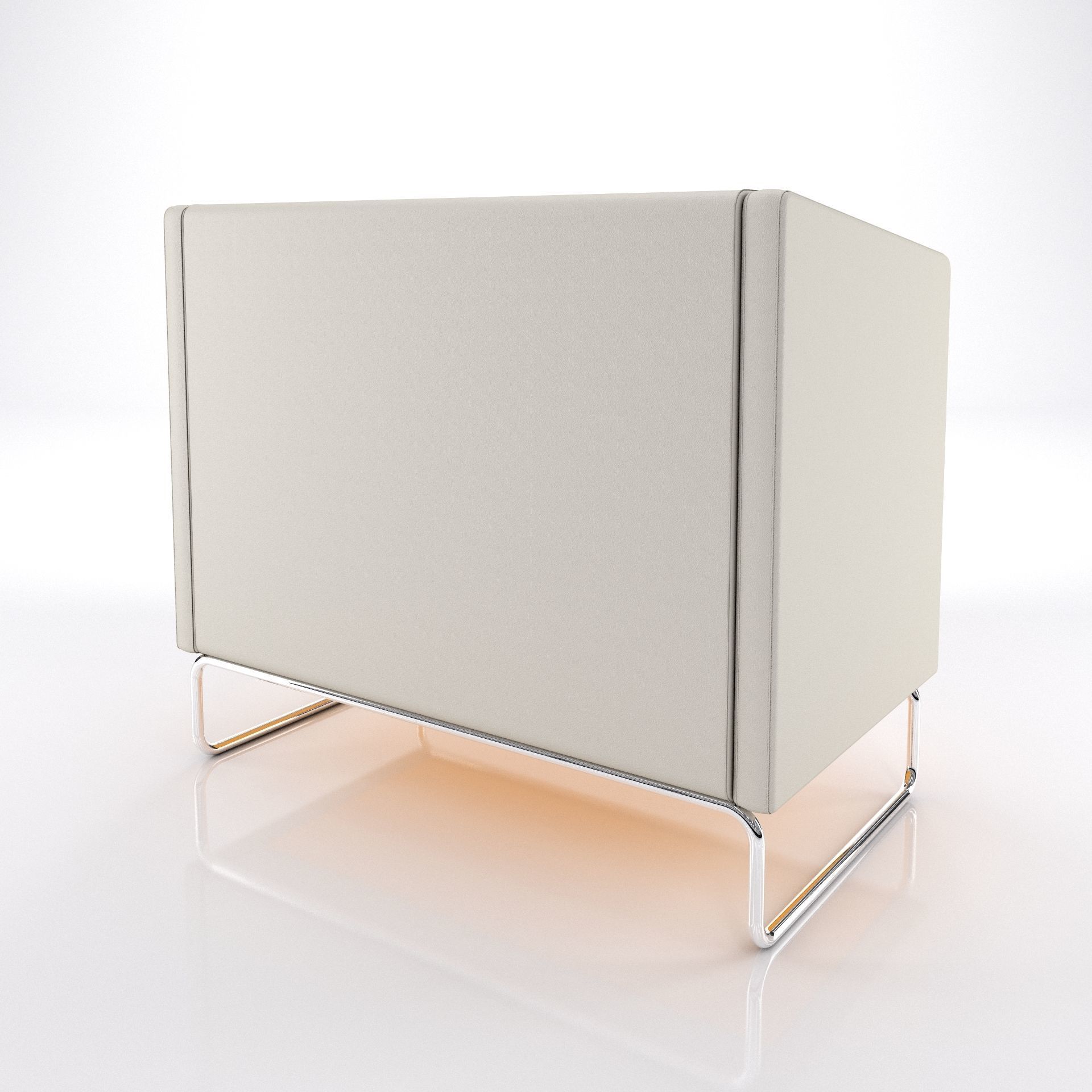 Modern office sofa 3D model_7