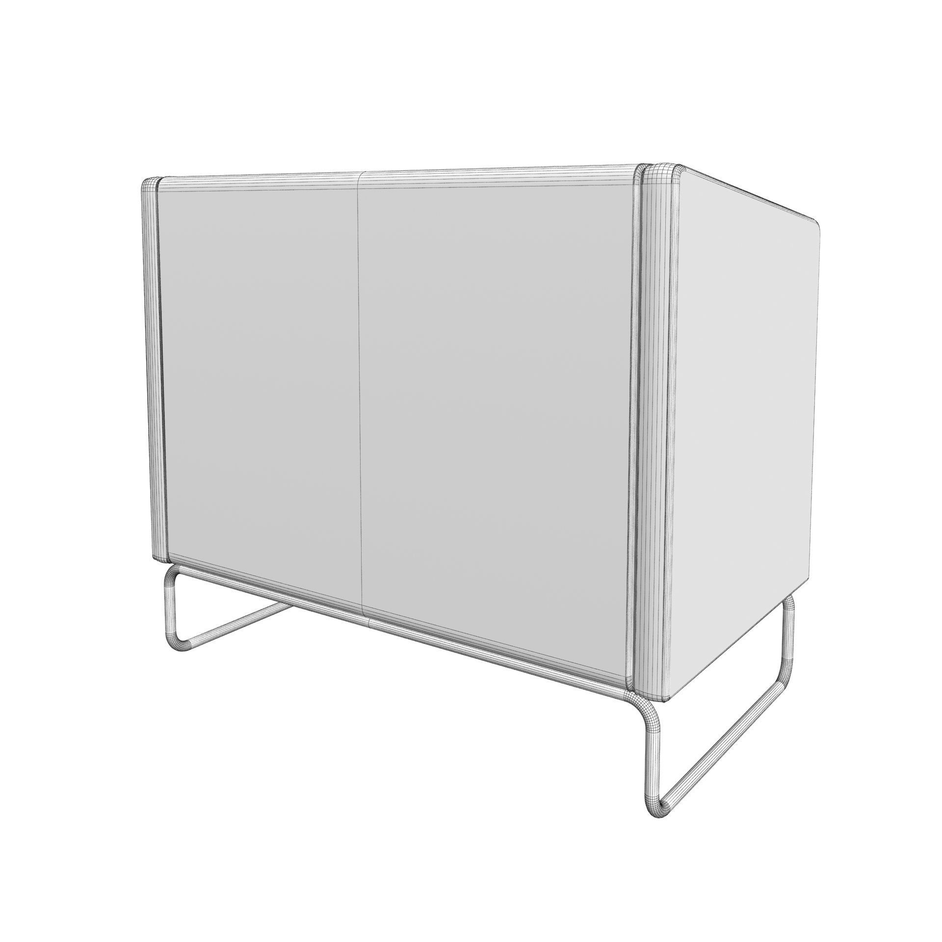 Modern office sofa 3D model_16