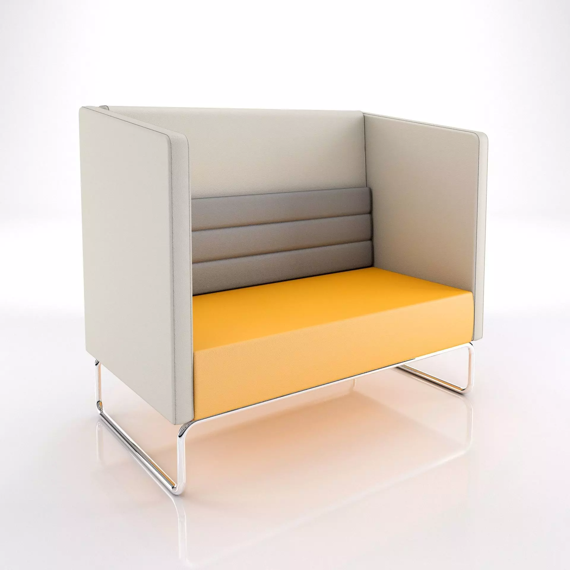 Modern office sofa 3D model_0