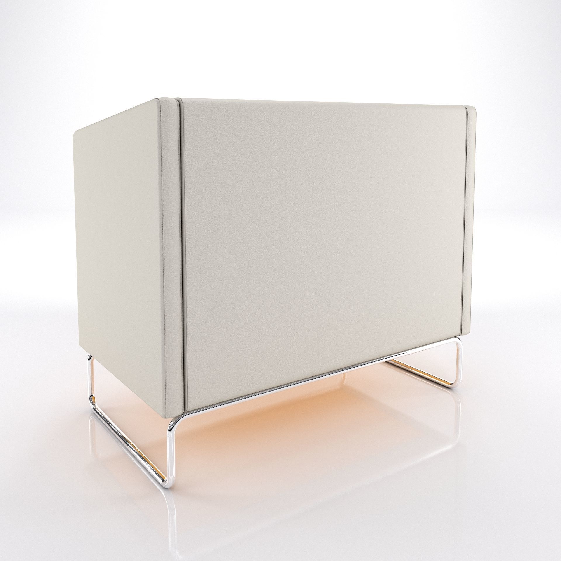 Modern office sofa 3D model_6