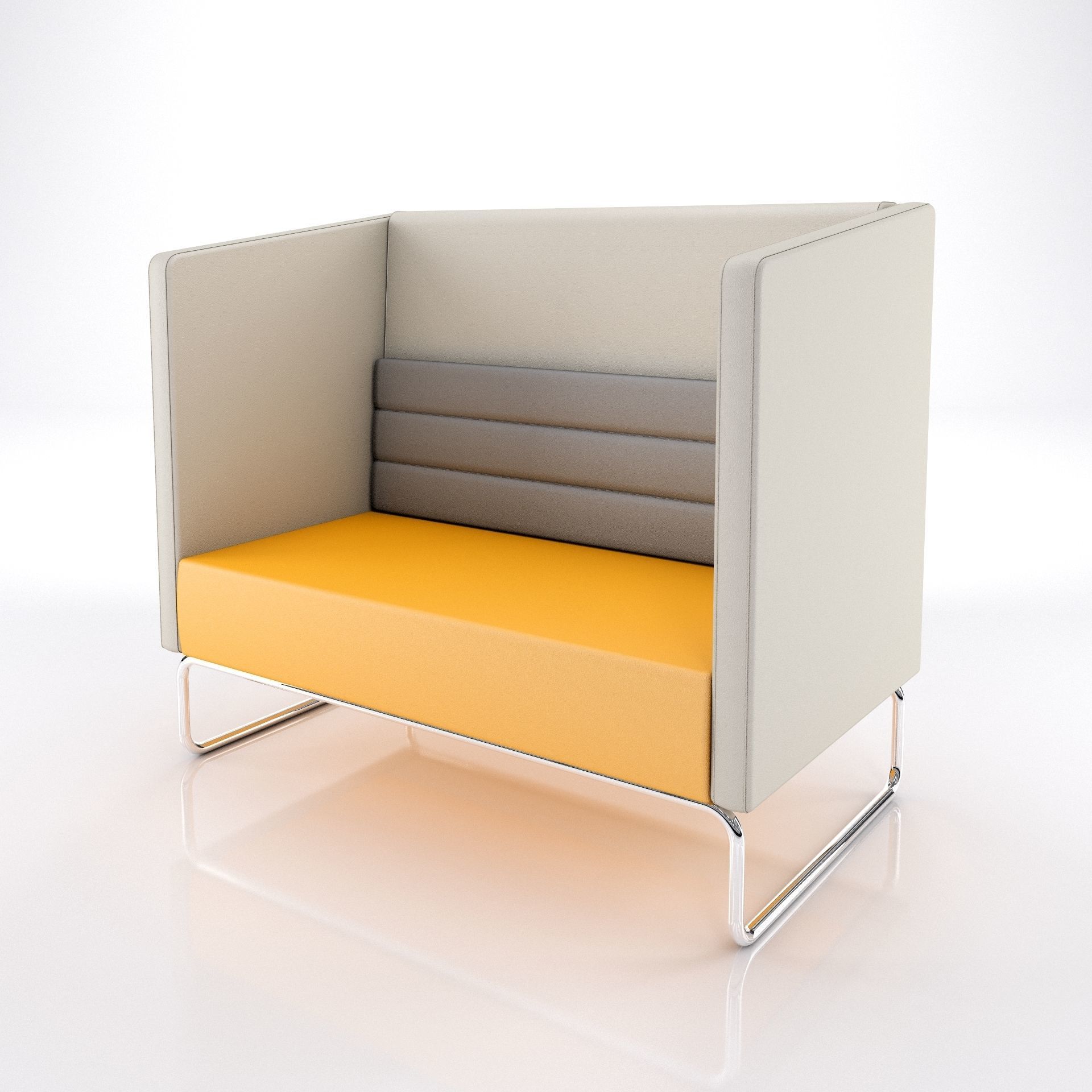 Modern office sofa 3D model_1