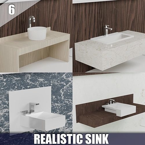 MORDERN SINK  Enhance your projects with modern sink models 3D model