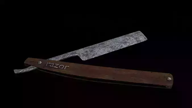 Razor Vintage 3d Low-poly 3D model