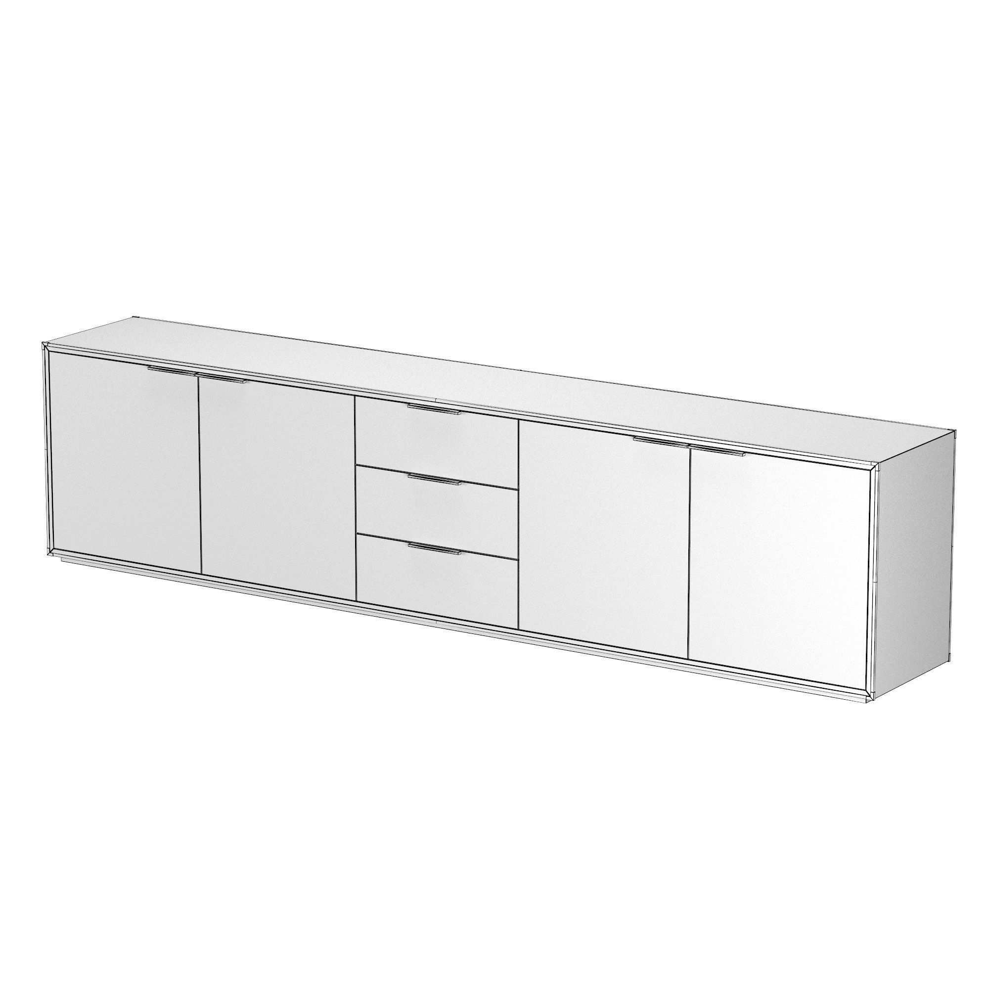 SAUNDERSON SHAGREEN CONSOLE 3D model_4