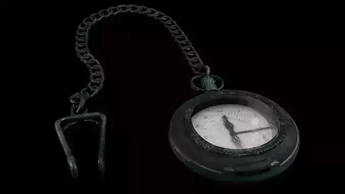 Pocket Watch Vintage Low-poly 3D model Pocket Watch Vintage Low-poly 3D model