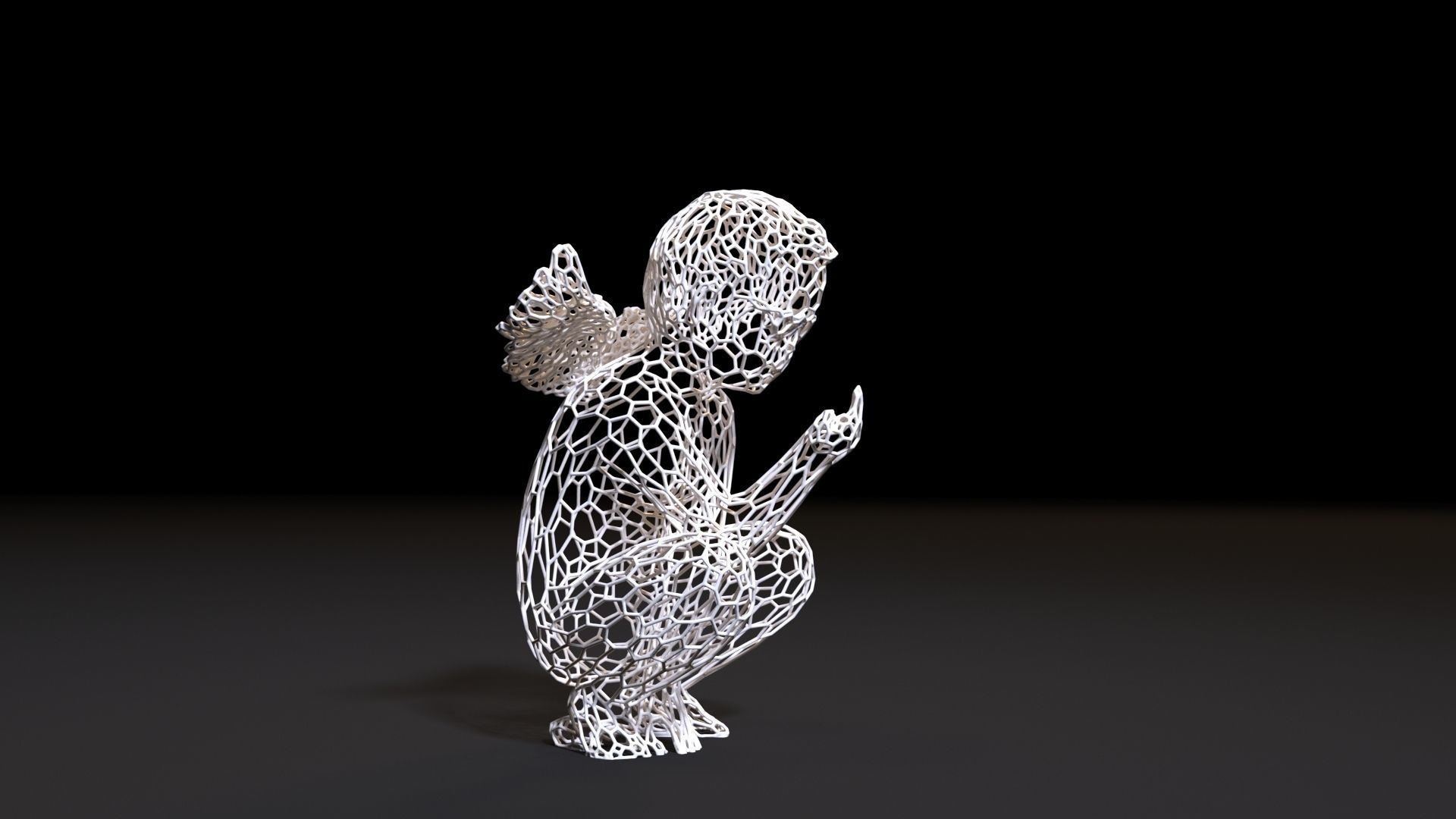 Angel art 3D print model_6