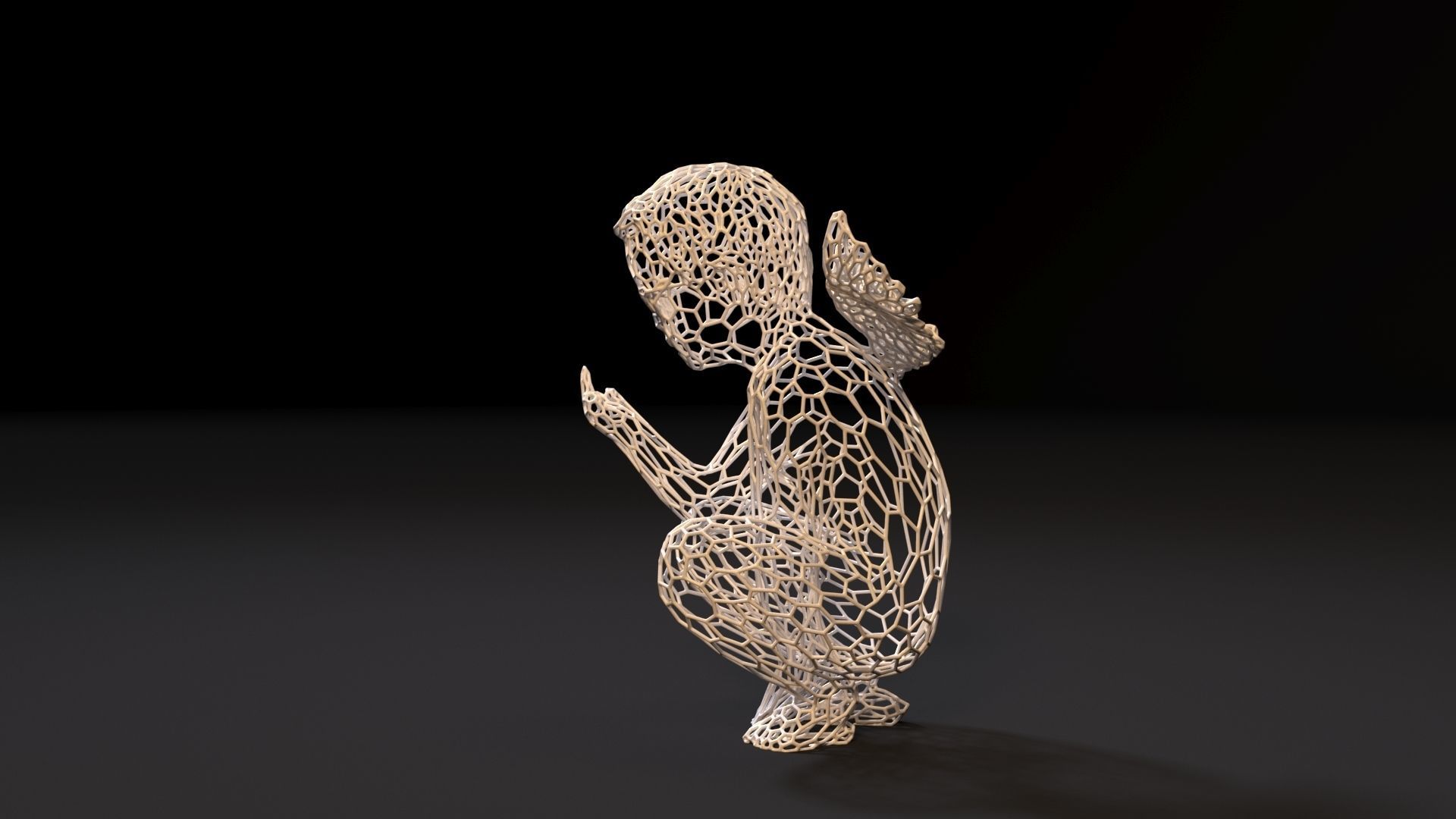 Angel art 3D print model_2