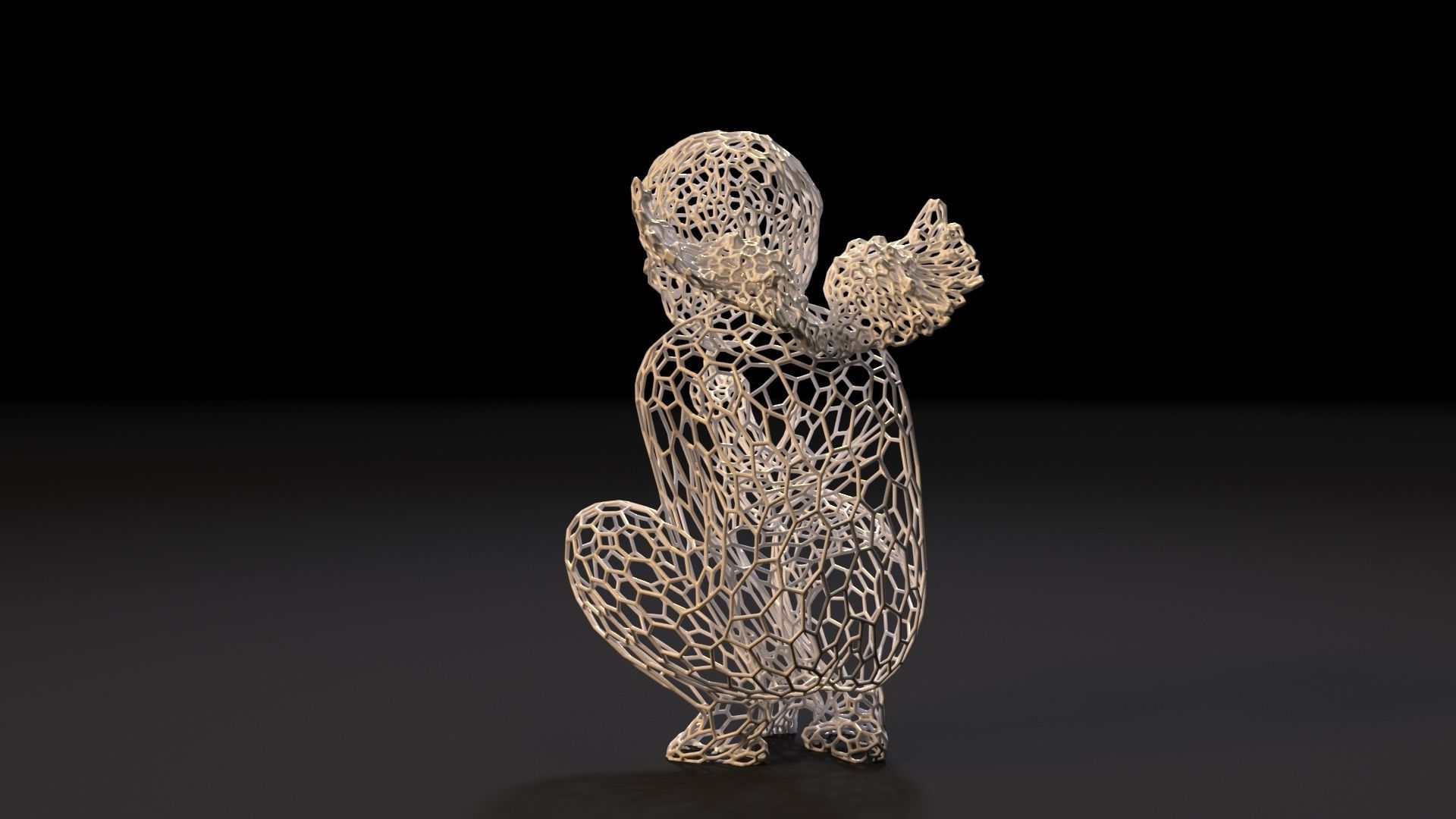 Angel art 3D print model_3