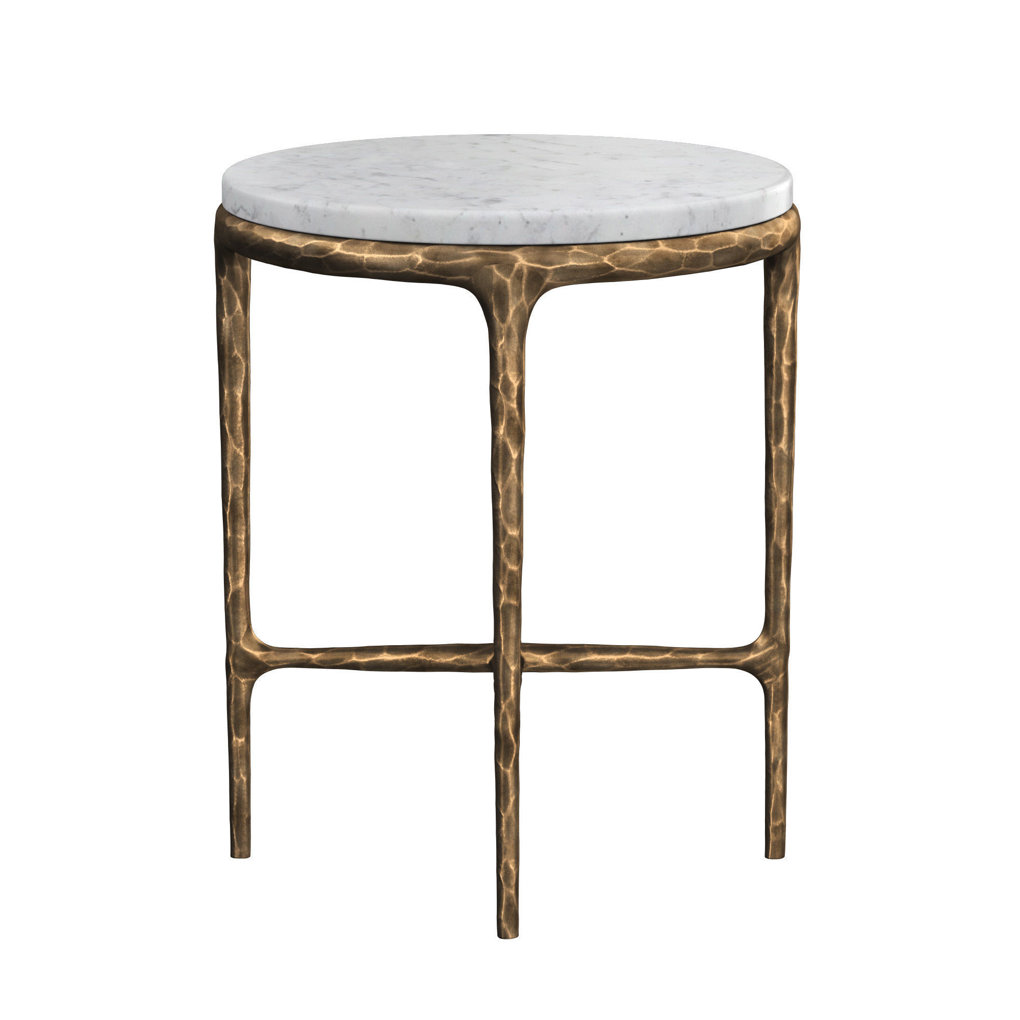 HADDEUS MARBLE ROUND SIDE TABLE 3D model_1