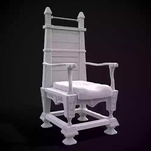 Regal Hardwood Chair 3D print model