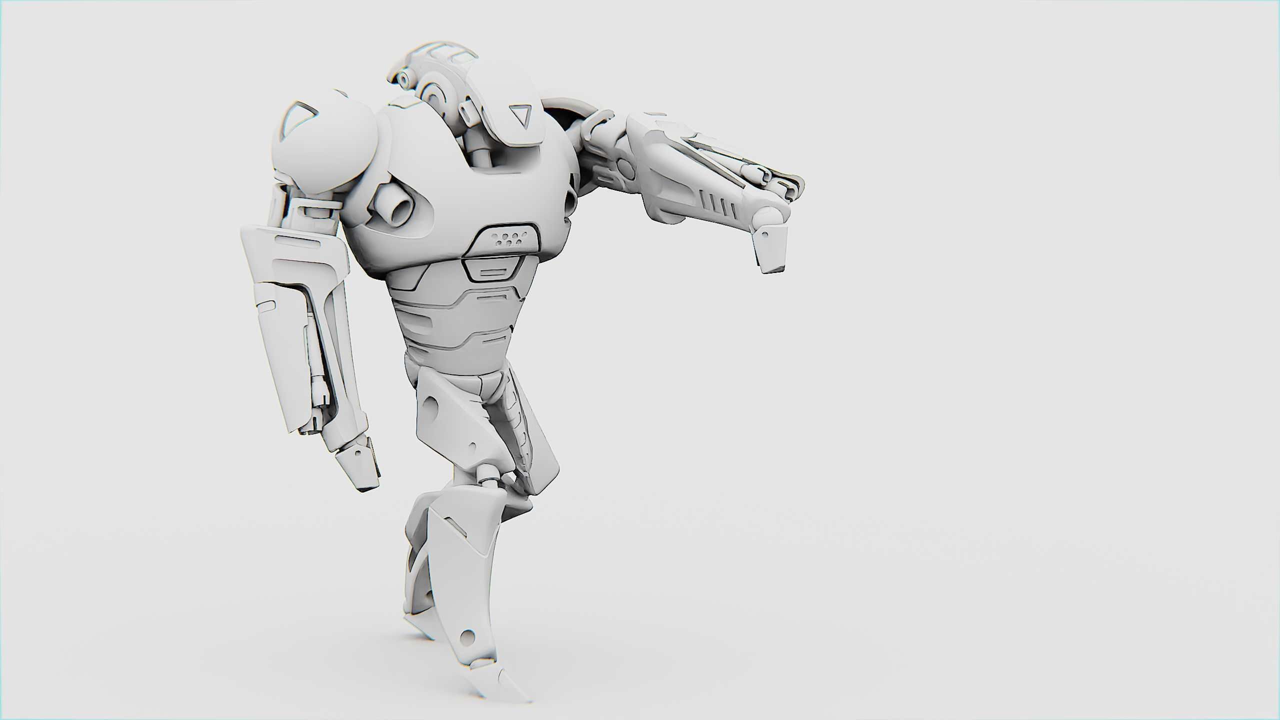 BATTLE DROID AHILOSH  Rigged for Unreal Engine - Unity - MIXAMO 3D model_32