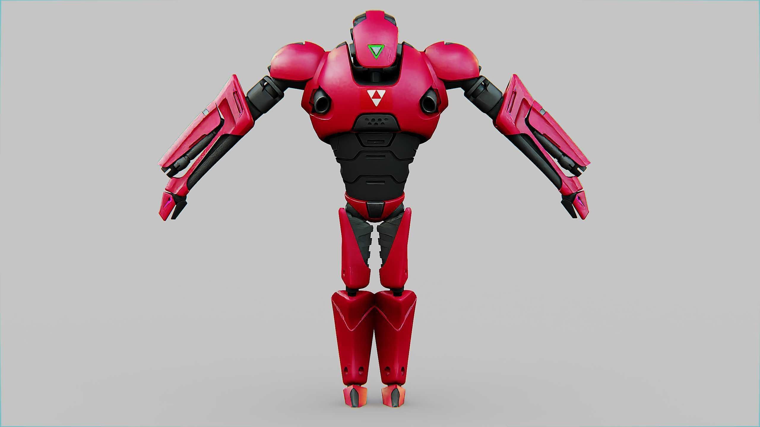 BATTLE DROID AHILOSH  Rigged for Unreal Engine - Unity - MIXAMO 3D model_24