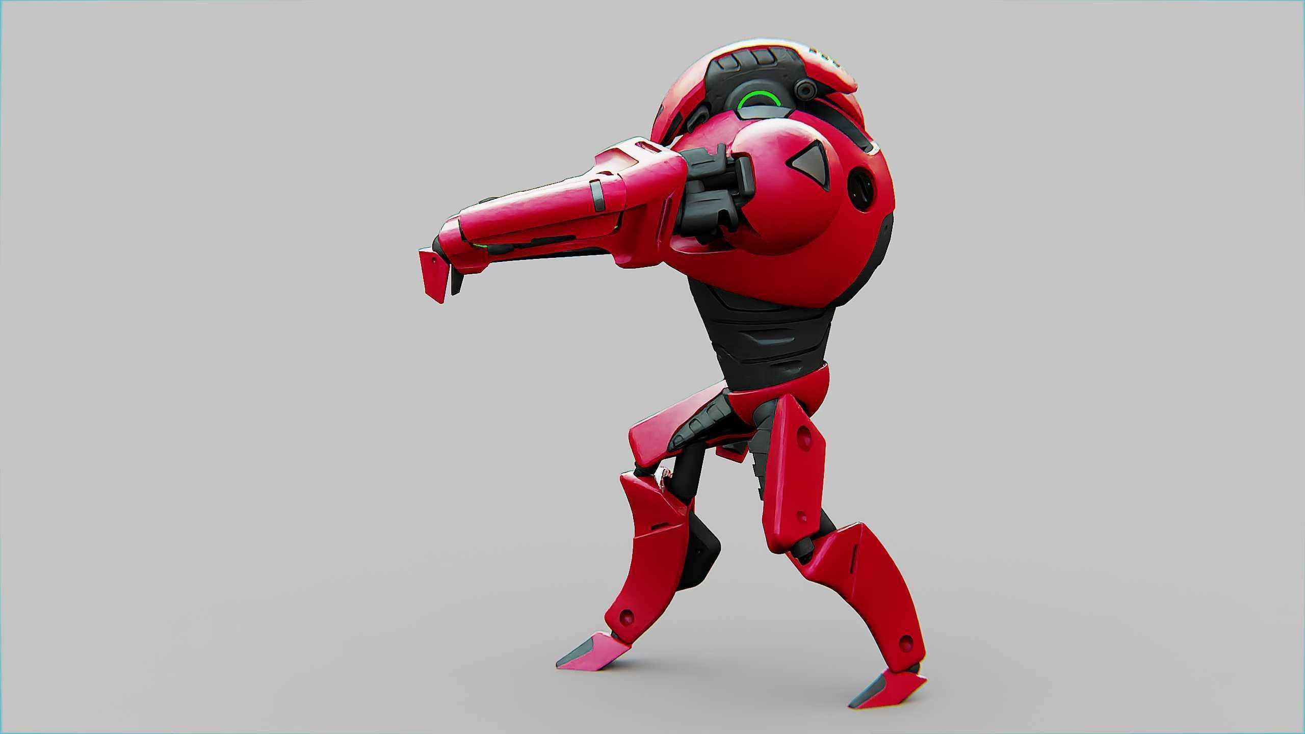 BATTLE DROID AHILOSH  Rigged for Unreal Engine - Unity - MIXAMO 3D model_6