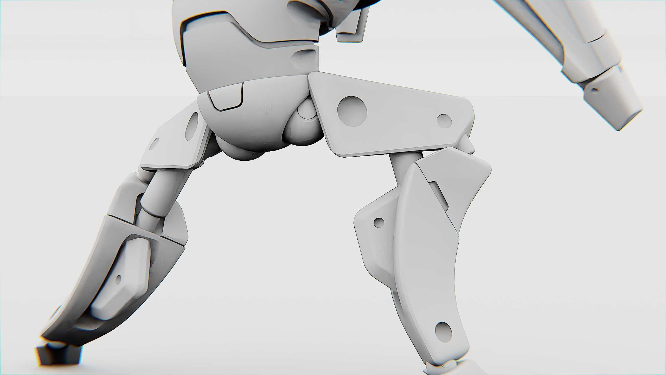 BATTLE DROID AHILOSH  Rigged for Unreal Engine - Unity - MIXAMO 3D model_36