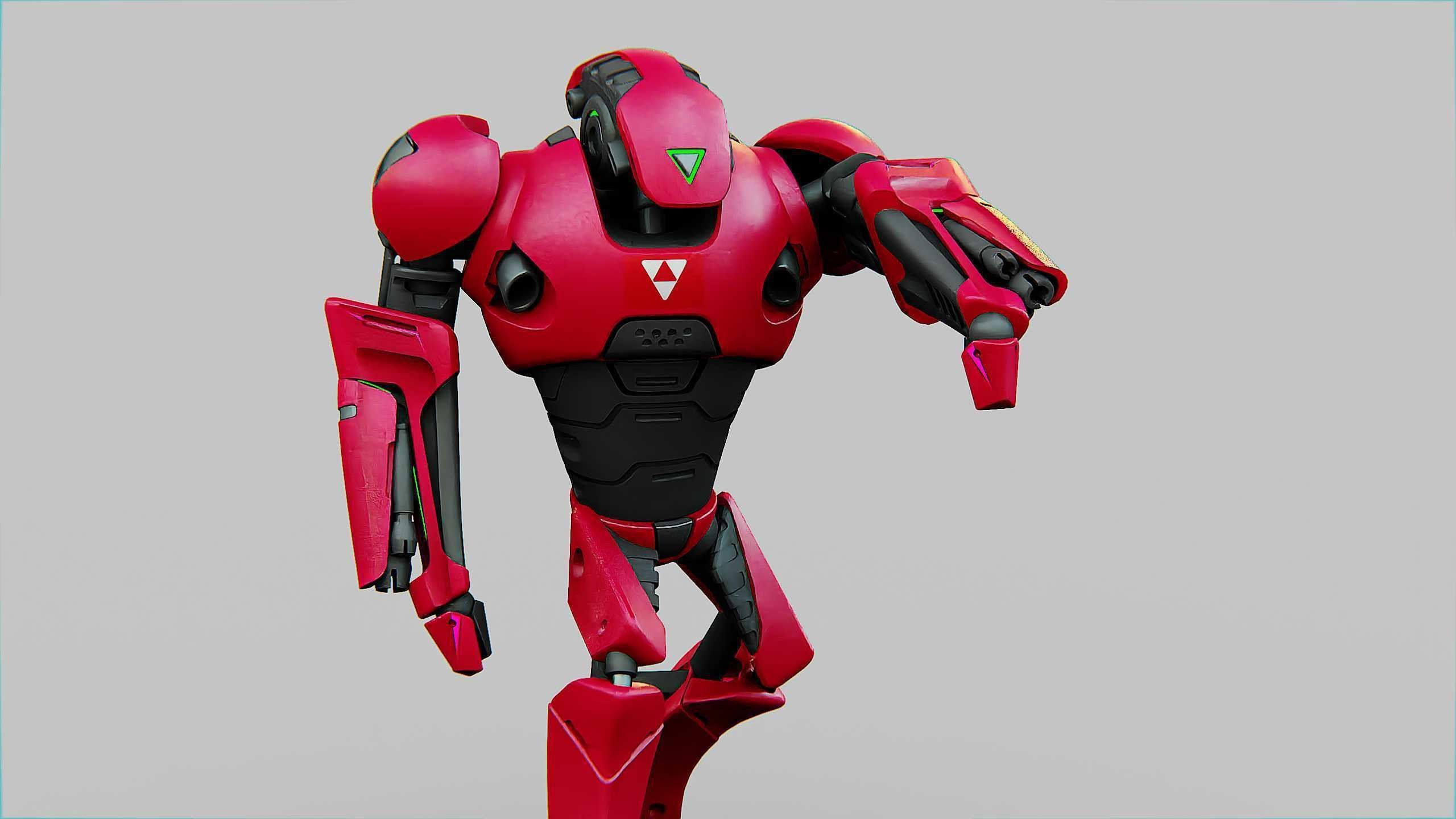 BATTLE DROID AHILOSH  Rigged for Unreal Engine - Unity - MIXAMO 3D model_17